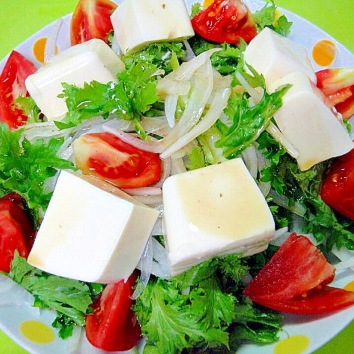 わさび菜と豆腐新玉ねぎのサラダ レシピ 作り方 By Mint74 楽天レシピ わさび菜と豆腐新玉ねぎのサラダ レシピ 作り方 By Mint74 楽天レシピ